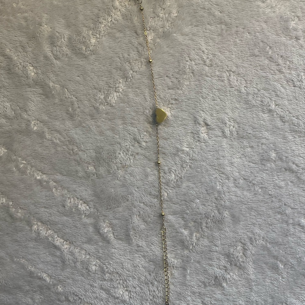 Delicate Gold Chain Bracelet with Bead Accent